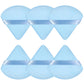 6 Pcs Powder Puff Face Soft Triangle Makeup Puff Velour Makeup Sponge Beauty Blender for Loose Powder (Black)