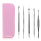 5-Piece Set: Blackhead Remover Kit Stainless Steel Popping Zit Remover