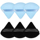 6 Pcs Powder Puff Face Soft Triangle Makeup Puff Velour Makeup Sponge Beauty Blender for Loose Powder (Black)