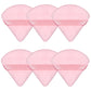 6 Pcs Powder Puff Face Soft Triangle Makeup Puff Velour Makeup Sponge Beauty Blender for Loose Powder (Black)