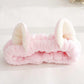 Cute Cat Ears Headband – Soft Hair Wrap for Makeup Routine