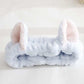 Cute Cat Ears Headband – Soft Hair Wrap for Makeup Routine