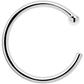 Real Platinum Nose Hoop - Hypoallergenic & Luxurious