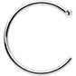 Real Platinum Nose Hoop - Hypoallergenic & Luxurious