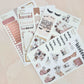 4 Sheets - Wake up and Makeup Stickers Kit