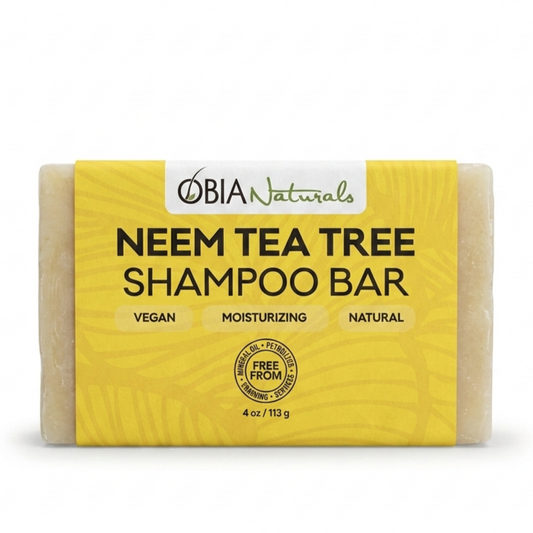 Neem Tea Tree Shampoo Bar — Clarifying Shampoo for Dry Scalp