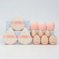 12pcs Makeup Sponge Set | Velvet Triangle Powder Puff for Foundation