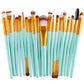 20-Piece Eye Makeup Brush Set | Complete Eye Shadow & Eyeliner Tools
