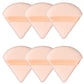 6 Pcs Powder Puff Face Soft Triangle Makeup Puff Velour Makeup Sponge Beauty Blender for Loose Powder (Black)