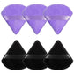 6 Pcs Powder Puff Face Soft Triangle Makeup Puff Velour Makeup Sponge Beauty Blender for Loose Powder (Black)