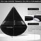 6 Pcs Powder Puff Face Soft Triangle Makeup Puff Velour Makeup Sponge Beauty Blender for Loose Powder (Black)