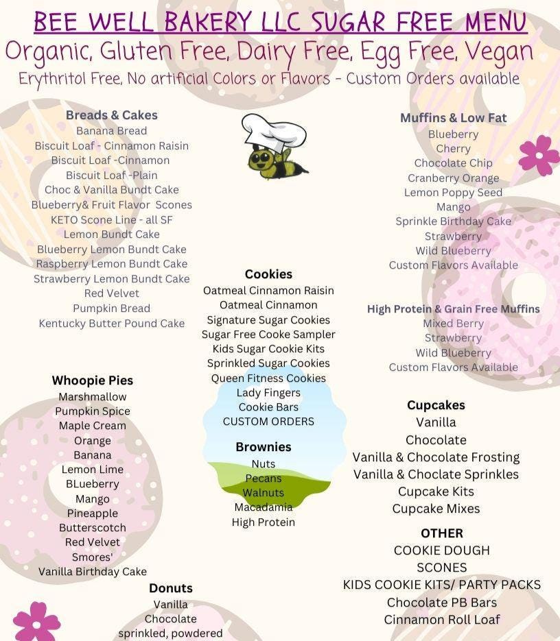 Gluten Free Bakery Box Sampler, Winter Edition, Customizable: Dairy Free, Sugar Free, Vegan, Nut Free, Keto, AIP Paleo, High Protein, etc