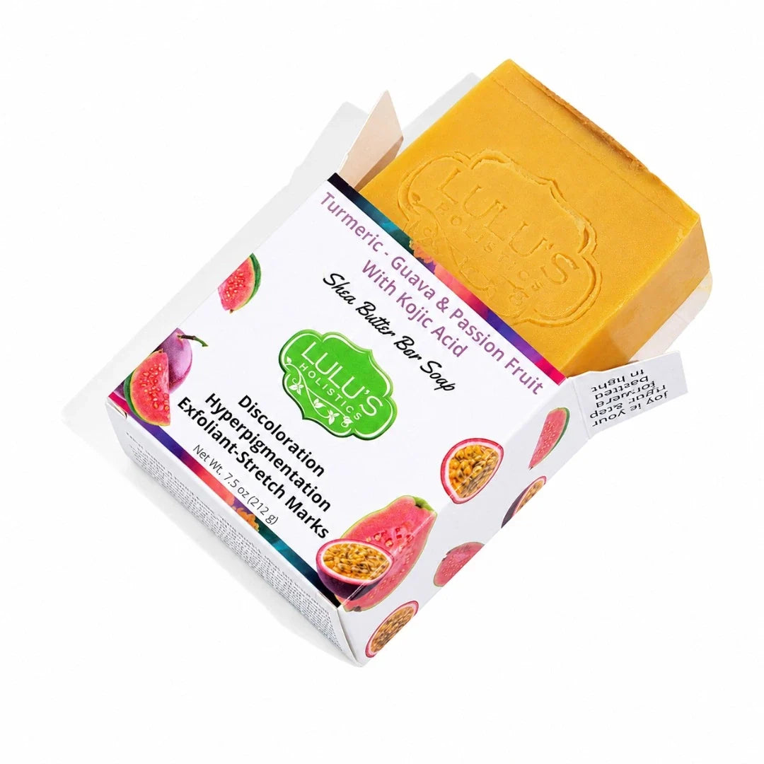 Lemon Turmeric Shea Butter Bar Soap – Brightening for Dark Spots & Uneven Tone