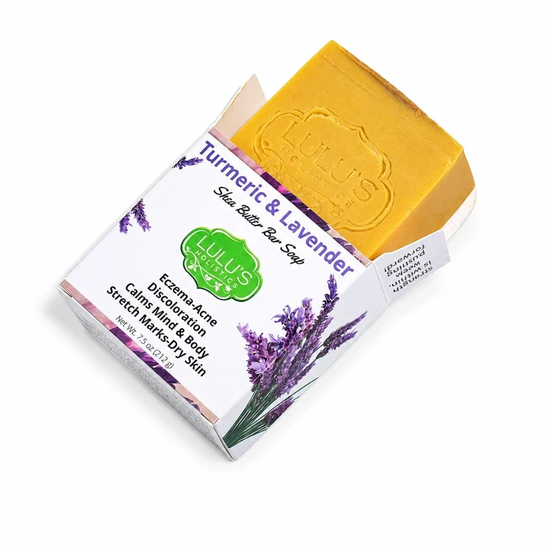 Lemon Turmeric Shea Butter Bar Soap – Brightening for Dark Spots & Uneven Tone