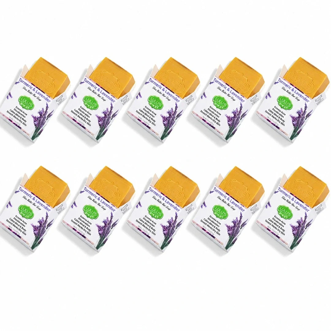 Lemon Turmeric Shea Butter Bar Soap – Brightening for Dark Spots & Uneven Tone