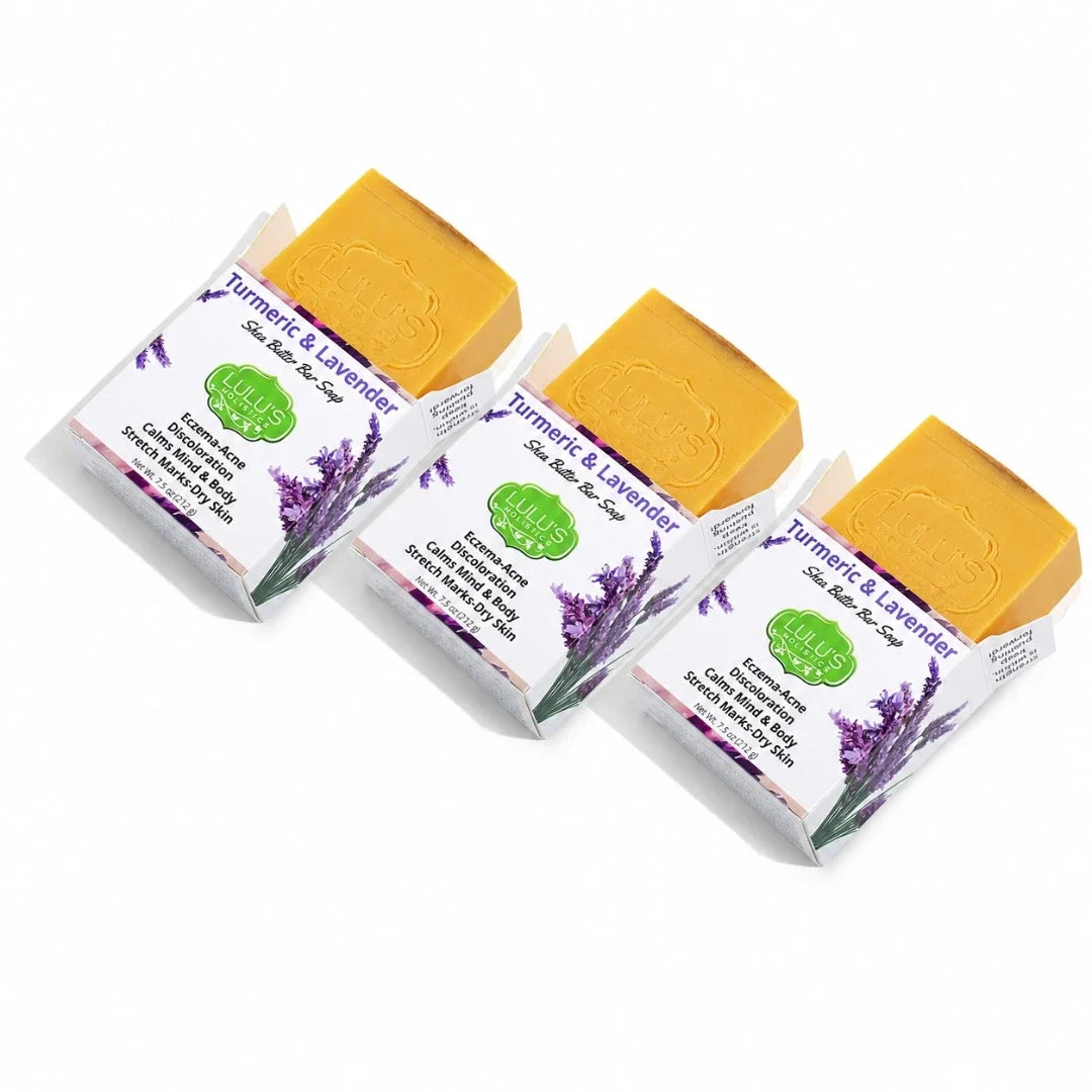 Lemon Turmeric Shea Butter Bar Soap – Brightening for Dark Spots & Uneven Tone