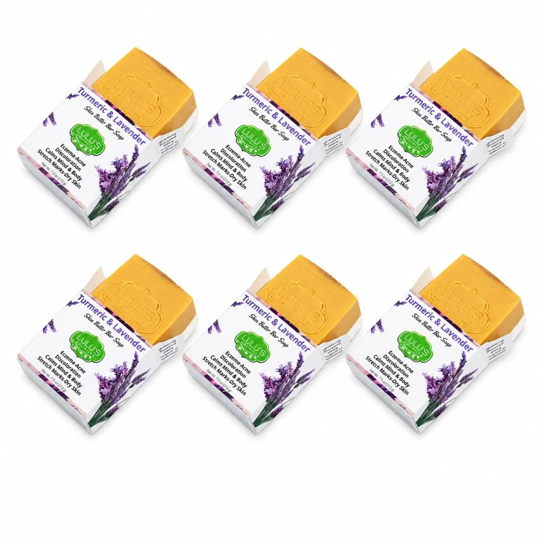 Lemon Turmeric Shea Butter Bar Soap – Brightening for Dark Spots & Uneven Tone