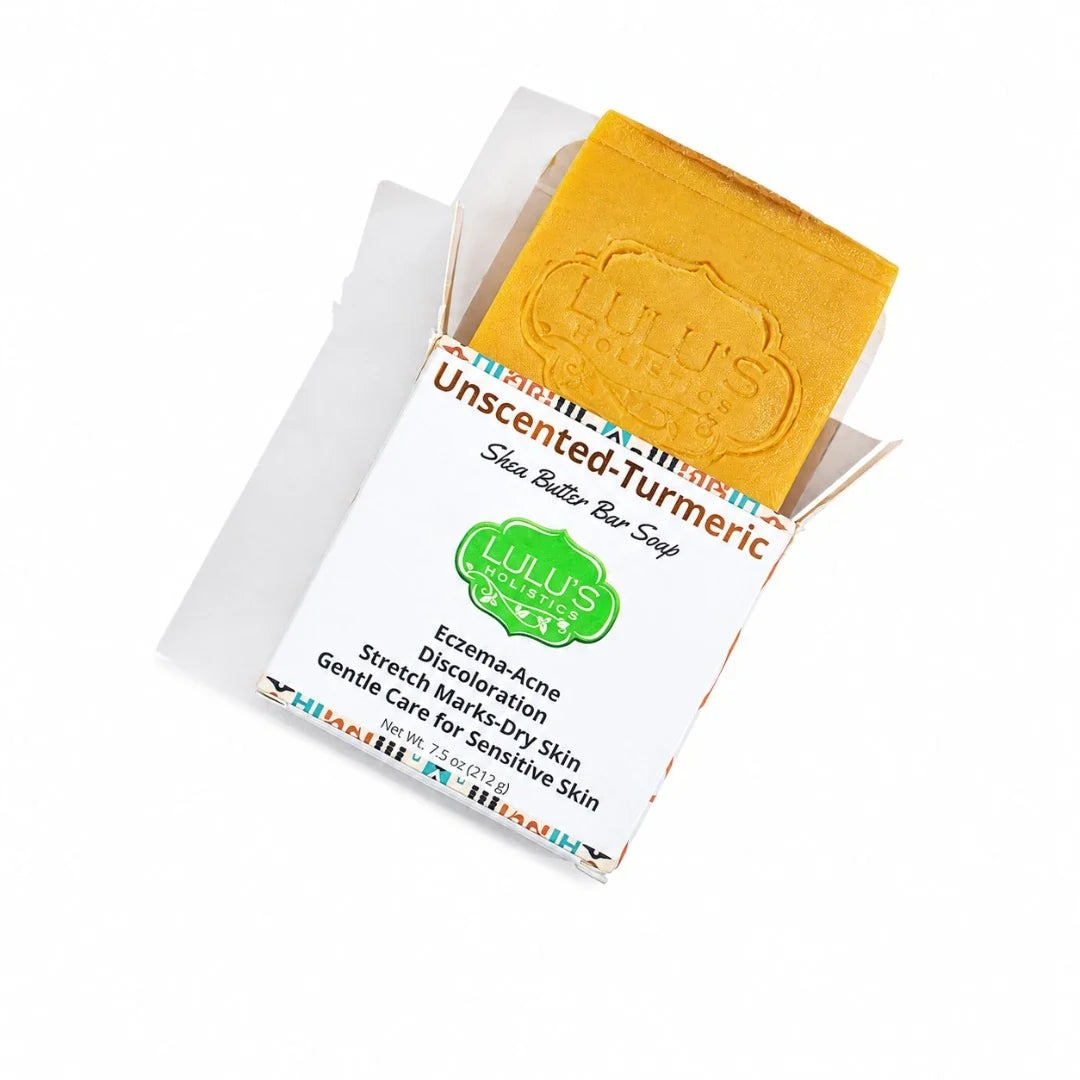 Lemon Turmeric Shea Butter Bar Soap – Brightening for Dark Spots & Uneven Tone