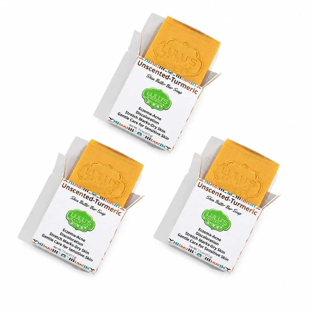 Lemon Turmeric Shea Butter Bar Soap – Brightening for Dark Spots & Uneven Tone