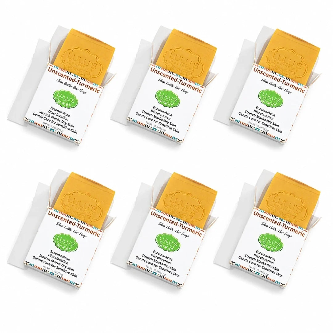 Lemon Turmeric Shea Butter Bar Soap – Brightening for Dark Spots & Uneven Tone