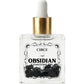 Black Obsidian Gemstone Body Oil — Protection & Grounding Shimmer Oil with Amber & Vanilla