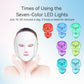 DELOO LED Facial Mask Device Seven-Colors Light Multi-Color Therapy