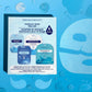 Freeman 4 Piece Moisture Mask Set Hydrating Face & Under Eye Hydrogel Vegan